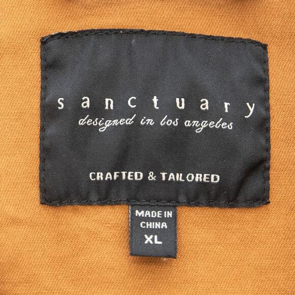 Sanctuary Mustard Basic Twill Utility Jacket Size XL - Picture 5 of 8